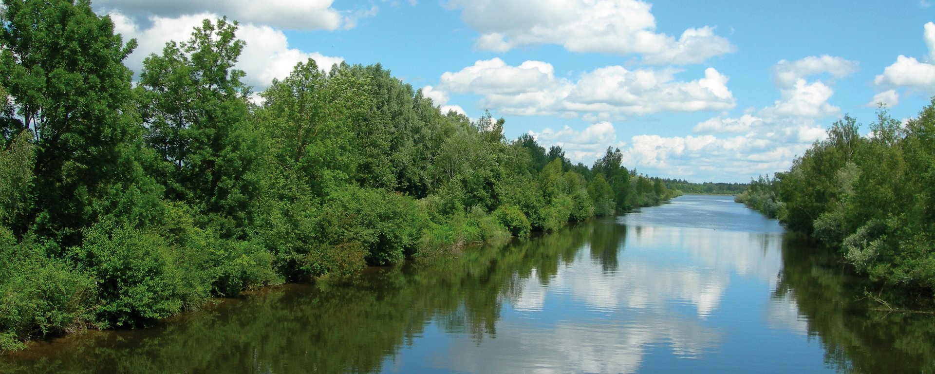 Bildaufnahme des Flusses Wertach